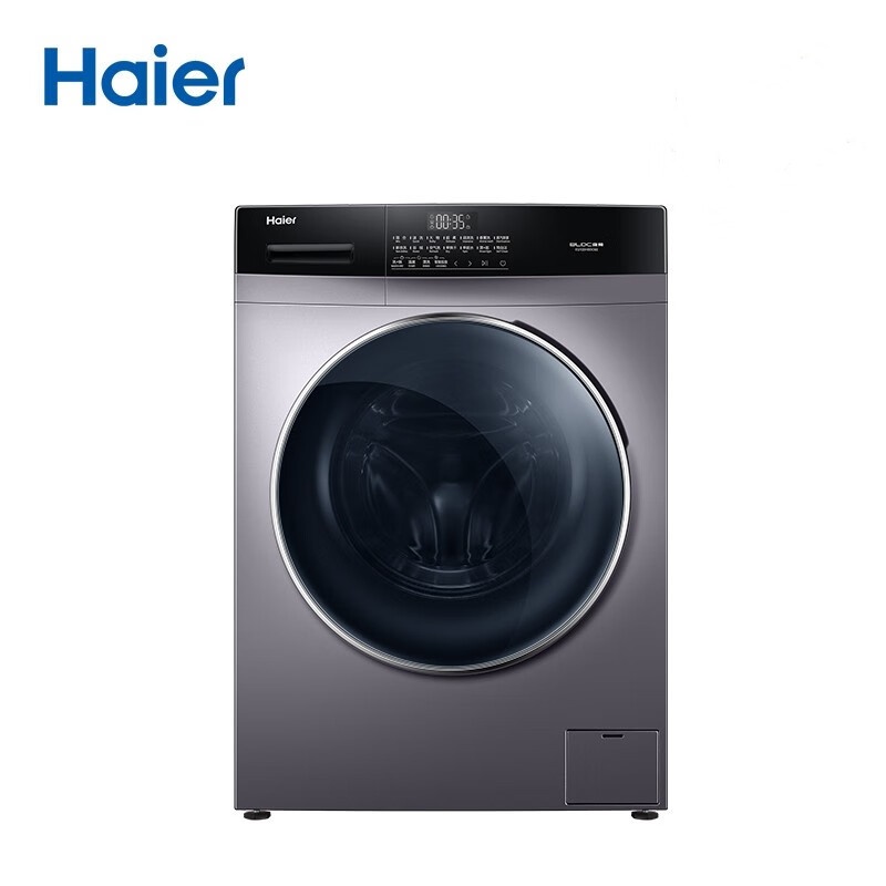 海尔  10KG智能投放变频双重除菌99.9洗涤剂滚筒洗衣机