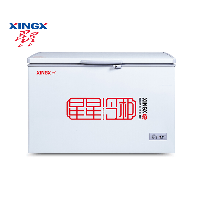 星星  305升商用卧式冰柜单温单箱冰箱冷藏冷冻转换冷柜冰箱