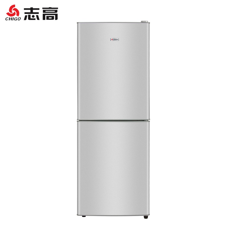 志高 178升双门直冷冰箱家用一级能效大容量上冷藏下冷冻银色