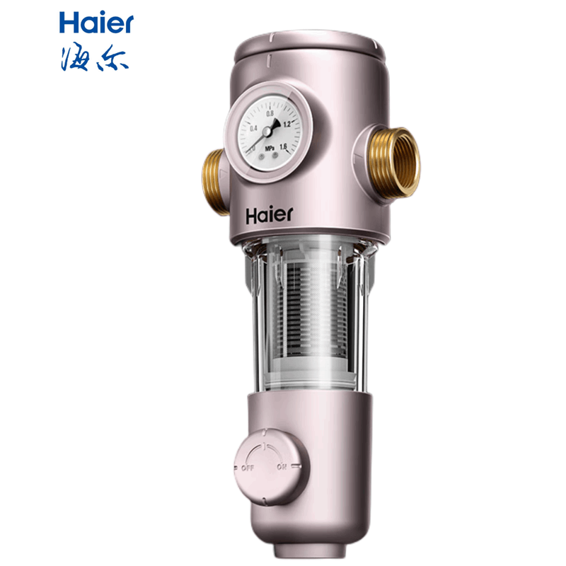 海尔 前置过滤器6T净水器40微米精滤实时水压监测全屋净水