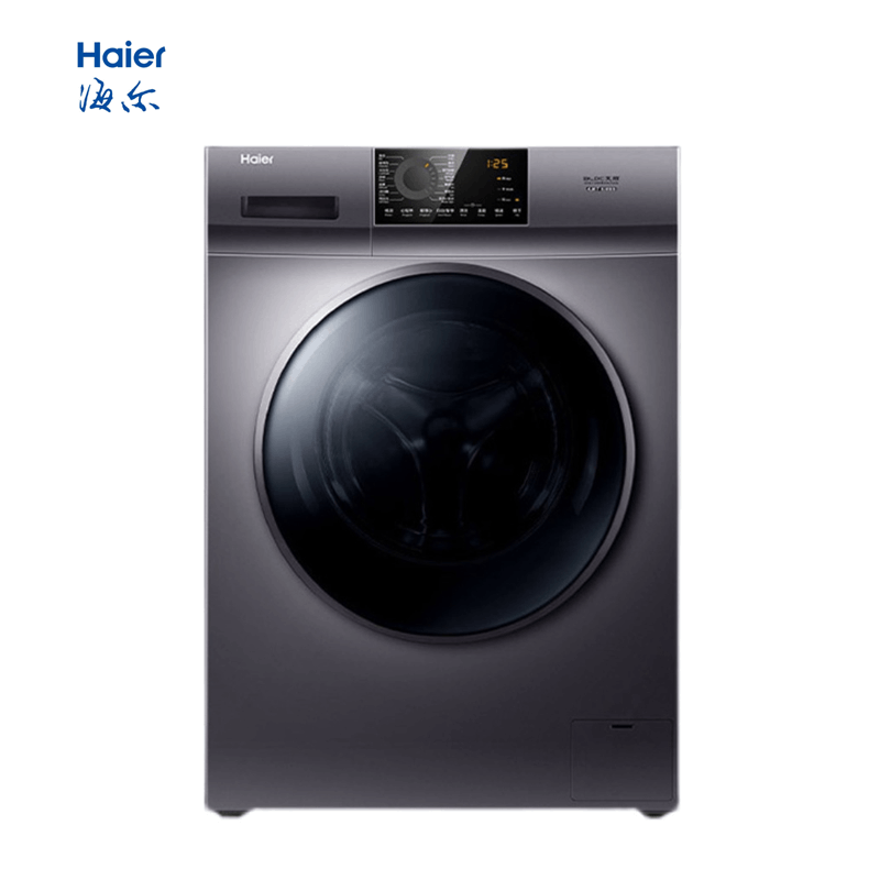 海尔 10公斤洗烘一体智能变频空气洗洗衣机星蕴银系 企业专供
