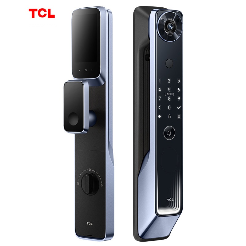 TCL 指纹锁智能锁猫眼带屏密码锁NFC全兼容智能门C10