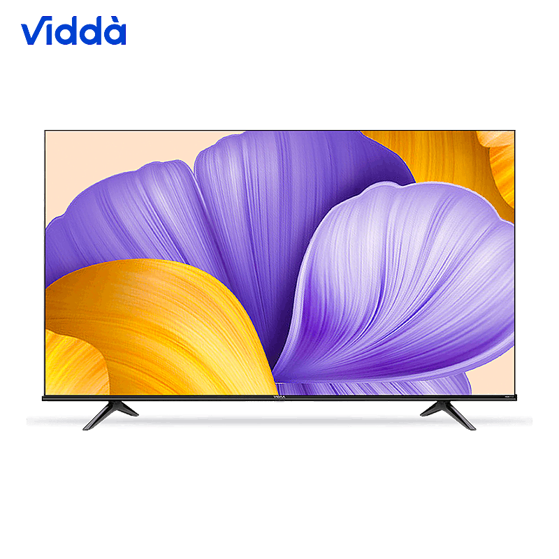 Vidda65英寸金属全面屏4K莱茵护眼双认证智能语音电视