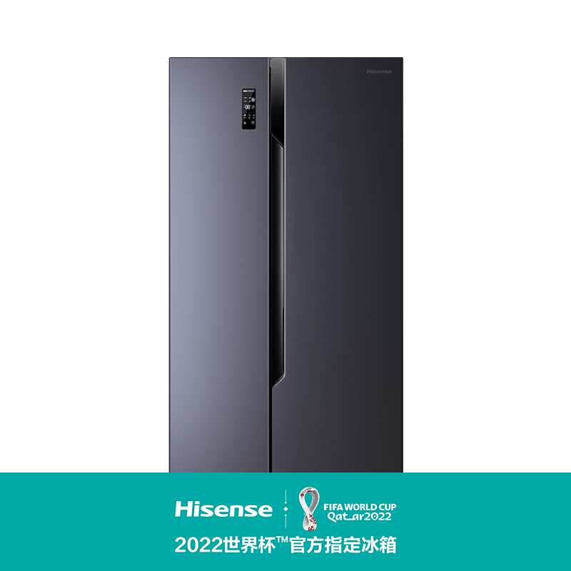 全新海信 650升大容量对开门双变频一级能效 立体双风幕冰箱