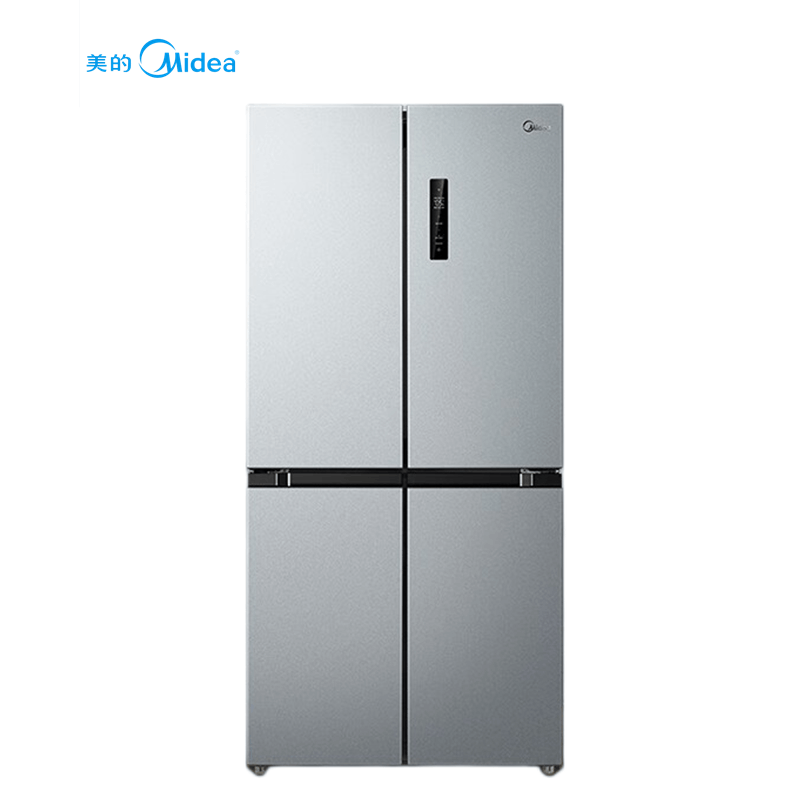 美的 480升冰箱双变频一级能效十字对开门风冷超薄大容量