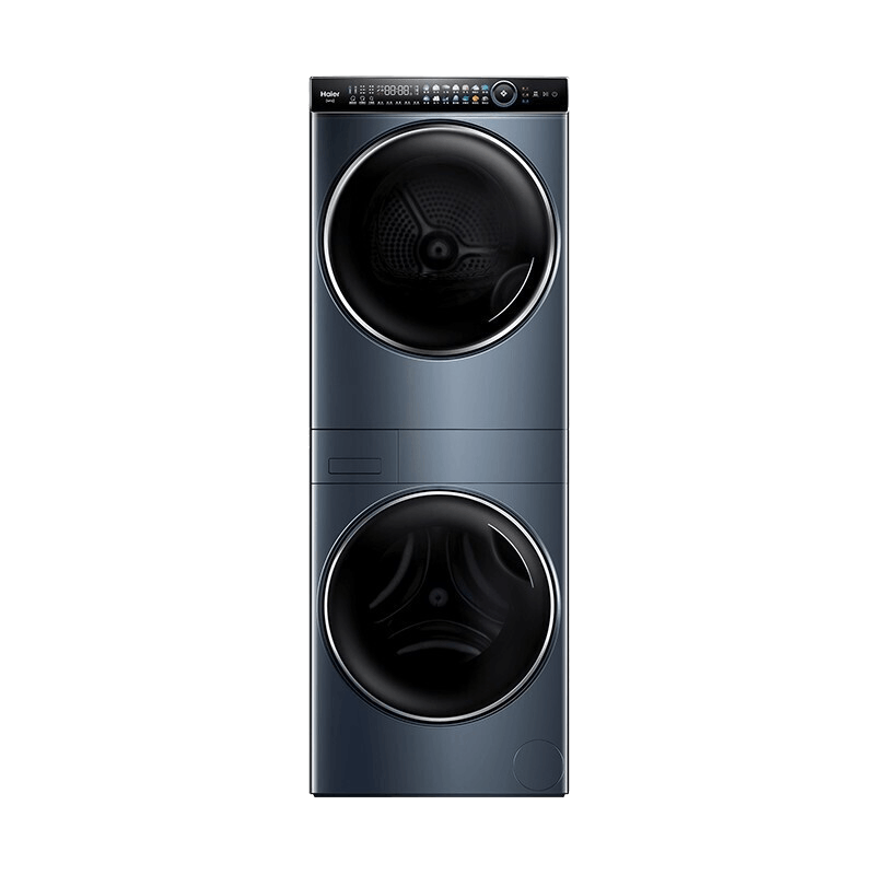 海尔 洗烘套装洗衣机烘干机直驱变频双擎热泵叠黛和美一级能效