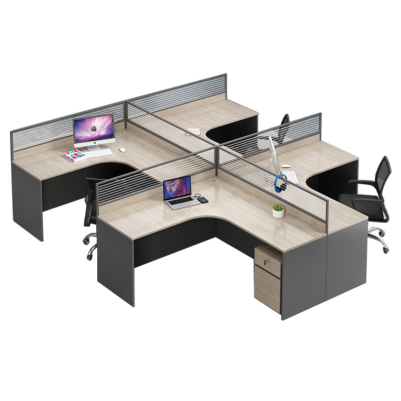 办公桌子简约现代电脑桌办公室工位办工作桌屏风职员办公桌椅组合