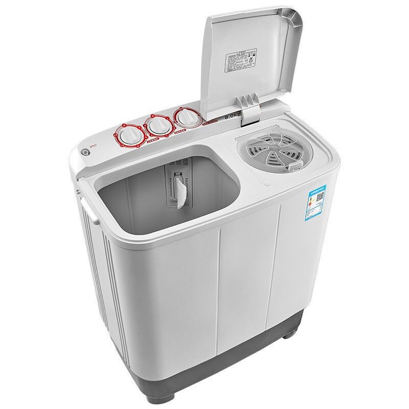 小天鹅 半自动双缸双桶大容量商用家用波轮洗衣机 8公斤分离盖