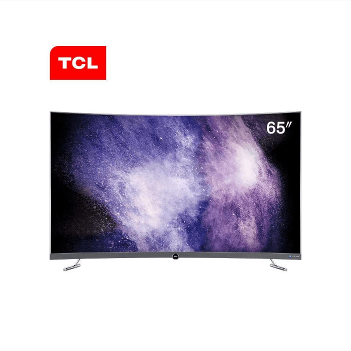 TCL 65P5 65英寸4K超窄纤薄金属边框 曲面显示器