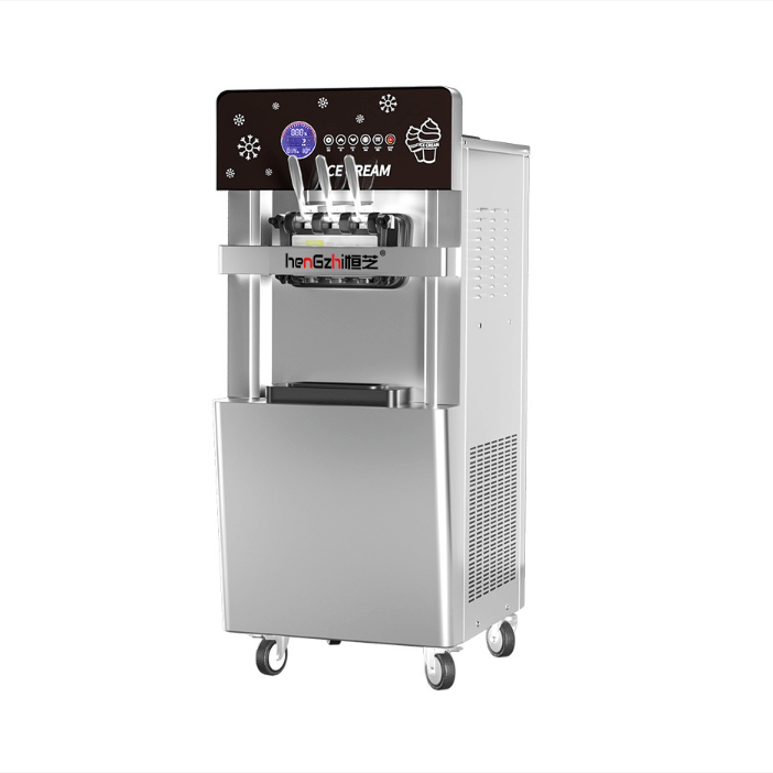恒芝冰淇淋机商用立式小型全自动网红触屏冰激凌机圣代软雪糕机器