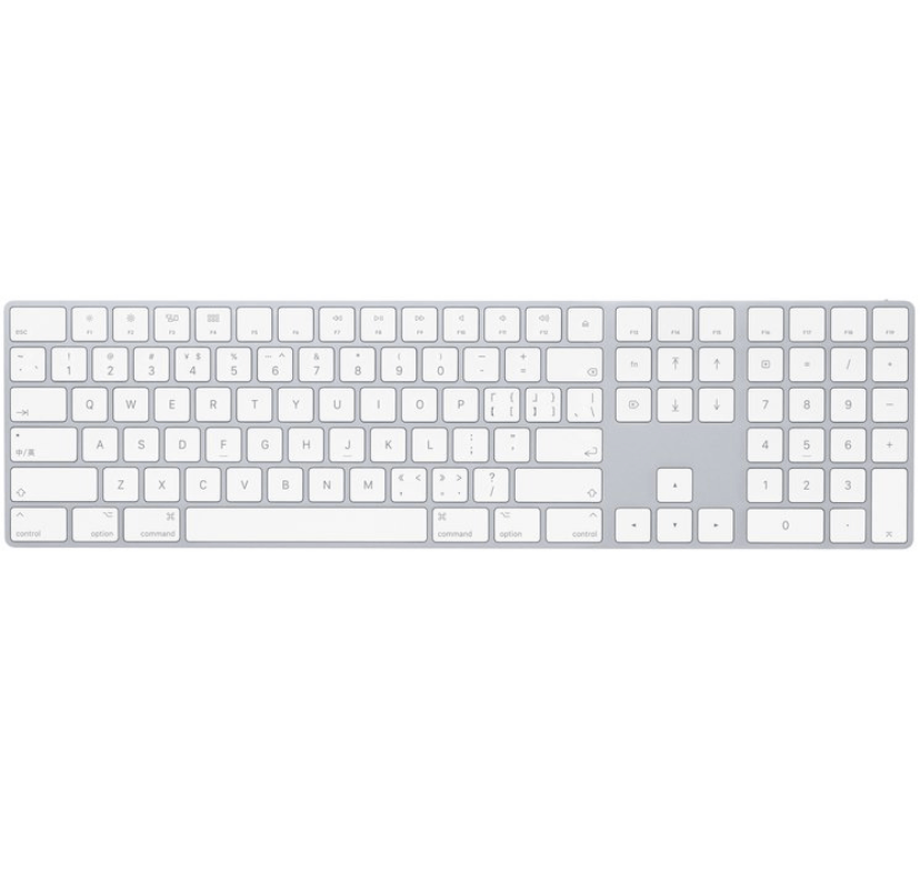 全新苹果键盘-带有数字小键盘的妙控键盘-中文 (拼音)