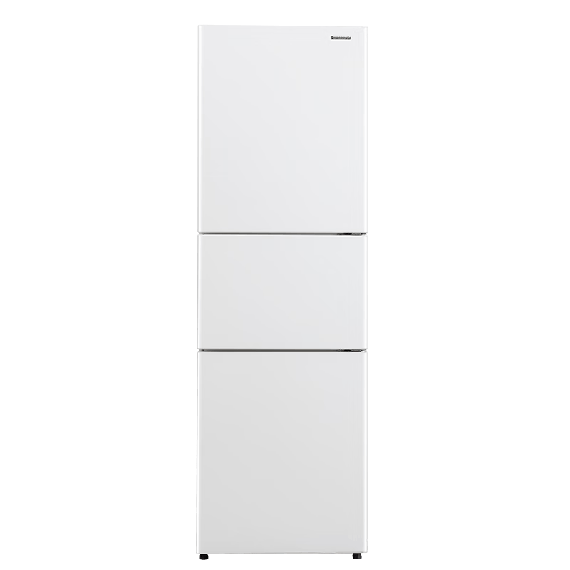 松下冰箱 303升家用三门冰箱一级能效自动制冰风冷无霜磨砂白