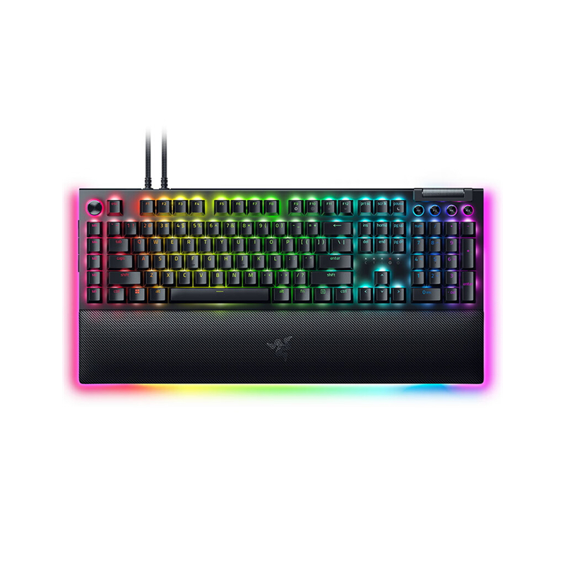 雷蛇黑寡妇蜘蛛V4专业版 机械键盘 RGB背光 带RGB腕托