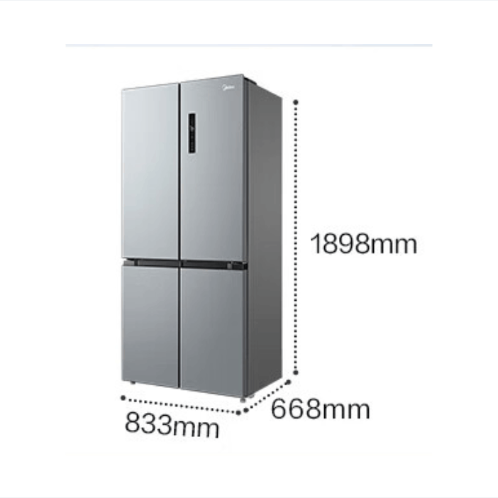 美的冰箱523升变频一级能效十字门智能家电风冷无霜温湿精控养