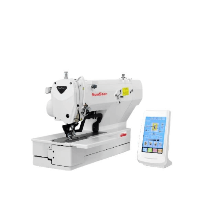 全新日星电子平头锁眼机KM1300（缝纫机）